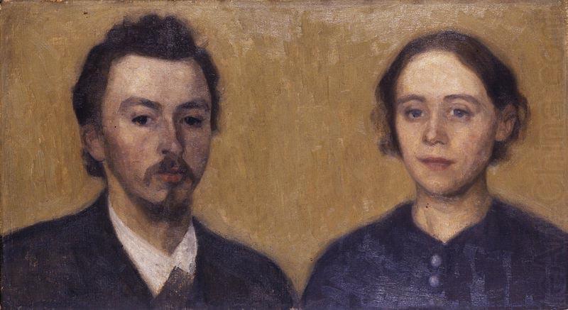 Vilhelm Hammershoi Double Portrait of the Artist and his Wife china oil painting image